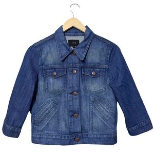 Joe's Jeans 3/4 Length Sleeve Denim Jacket Size Medium